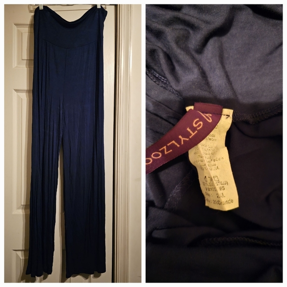 2X Navy Blue Dress Pants - Picture 1 of 1